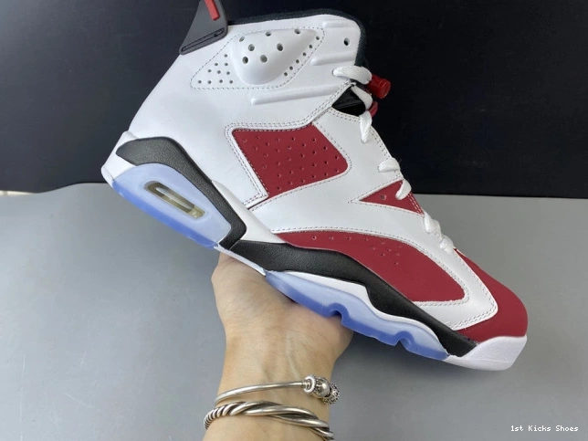 1st Kicks JORDAN RETRO AIR 6 2014 384664-160 'CARMINE' 0727